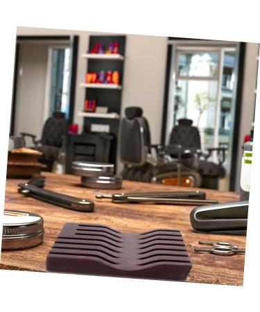 Minkissy Wooden Shear Storage Box & Scissor Stand | Hairdressing Accessories Organizer | Black Walnut Combat Clips Holder - Buy Online on GoSupps.com