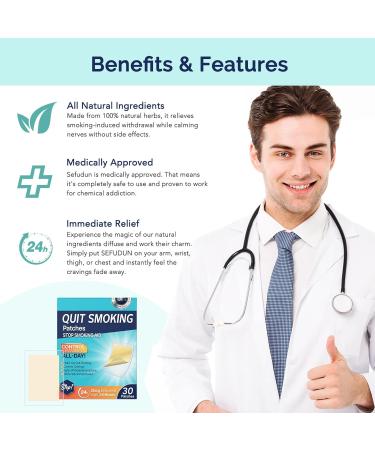 Quit Smoking Patches (Step 1) 21 mg - 30 Count | Fast Delivery for All-Day Control - Buy Online on GoSupps.com