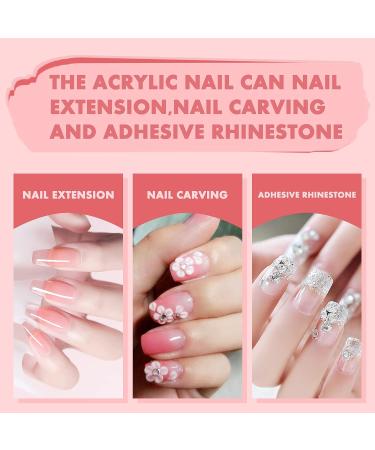 AIJIMEI White Acrylic Powder 60g/2oz - Nail Salon Quality Acrylic Nail Powder - Buy Online on GoSupps.com
