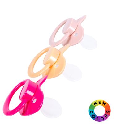 J&Or Classic Original Adult Pacifier Dummy - Three Color Pack (Hot Pink, Flamingo Pink, Caramel Yellow) - Buy Online on GoSupps.com