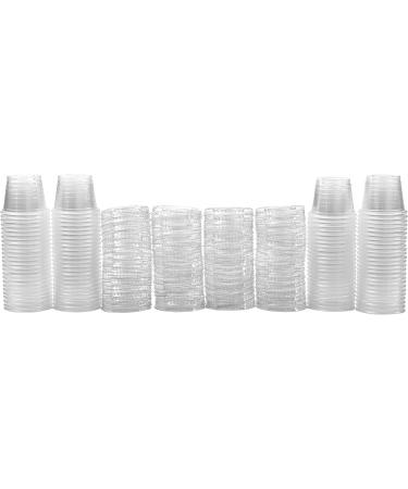 1 oz Disposable Plastic Jello Shot Cups with Lids - Pack of 100 | Clear Condiment Cups for Sauce, Souffle, Dressing | Portion Control Cups - Buy Online on GoSupps.com