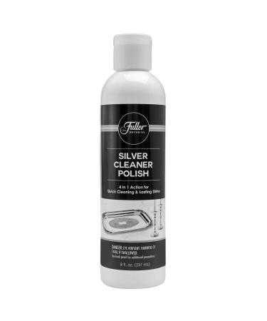 Fuller Brush Silver Cleaner Polish  For Silver Plate, Sterling, Chrome, Fine Antique Silver  Safely Cleans, Removes Tarnish & Helps Prevent Future Tarnish 8 Fl Oz (Pack of 1)