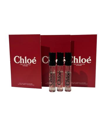 Chloe L'eau De Parfum Intense Sample Perfume WOMEN Spray 1.2 ml / 0.04 oz - set of 3