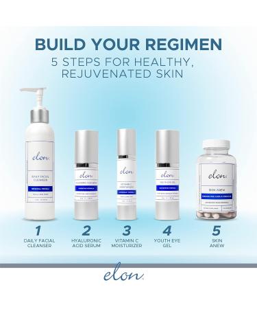 Elon Daily Facial Moisturizer for Women | Hyaluronic Acid Coconut Oil & Jojoba Oil | Organic Anti-Aging Moisturizer for All Skin Types (1.7 Oz) - International Shipping Available - Buy Online on GoSupps.com