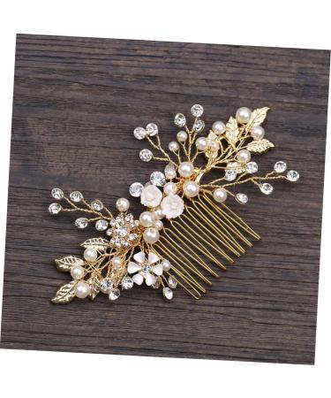 Housoutil Wedding Dress Accessories Women Hair Comb Wedding Hair Comb Crystal Hair Comb Bridal Hair Comb Hair Accessories Alloy Headgear Women's - Buy Online on GoSupps.com