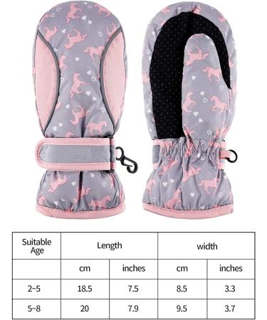 Boyiee Kids Ski Gloves - Waterproof & Warm Winter Snow Gloves for Ages 5-8 | 2 Pairs - Ideal for Outdoor Fun - Buy Online on GoSupps.com