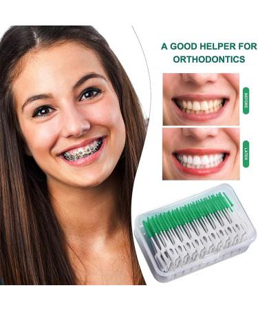 Soft Silicone Interdental Brush - Adaptive Dual-House Dental Floss Stick for Effortless Cleaning | International Shipping Available - Buy Online on GoSupps.com