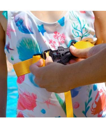 Adjustable Back Float Safety Swim Trainer for Kids - Secure Clip Buckle, Progressive Swim Floaties for Children - Pool Lesson Essential - Buy Online on GoSupps.com