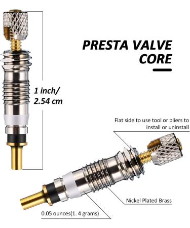 ELROANIES Presta Valve Core Bike Kit - Alloy Caps & Removal Tool for MTB/Road Bikes - Buy Online on GoSupps.com