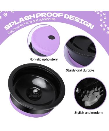 Fretonba 500ml Leak-Proof Travel Dog Water Dispenser - Portable Drinking Bowl for Cats & Dogs - Purple - Buy Online on GoSupps.com