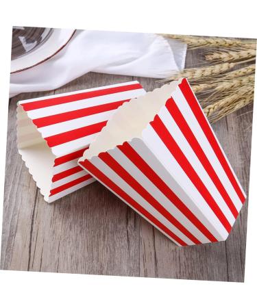 Alipis 10pcs Boxes Popcorn Carton Popcorn Containers Movie Night Disposable Containers Halloween Decorations Outdoor Cheese Popcorn Gifts Paper Red European and American Popcorn Cup - Buy Online on GoSupps.com