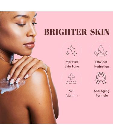 After Bath Vitamin C Brightening Body Lotion Spf Body Moisturiser Vitamin C Body Lotion For Dry Skin Body Lotion Women Anti Aging & Skin Lightening Cream For Body Uneven Skin Tone Sun Damaged - Buy Online on GoSupps.com