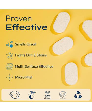 FOMIN Multi Surface Cleaner Refill Tablets - 6 Pack Lemon Zest | All-Purpose Household & Kitchen Cleaning - Makes 102 fl oz - Buy Online on GoSupps.com