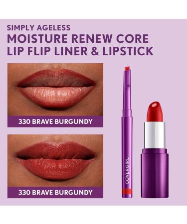 COVERGIRL Simply Ageless Lip Flip Liner in Brave Burgundy - 1 Pack - Buy Online on GoSupps.com