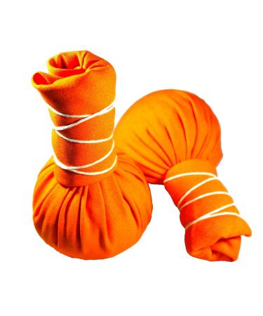 Herbal stamp - Orange - 2 pieces of 75g each - Orange compress ball - relieves tension