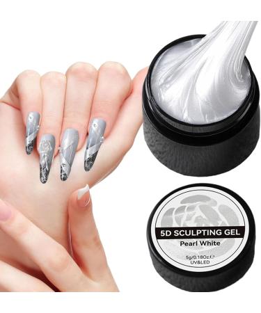  Nkmifeg 3D Sculpting Nail Gel Non-Sticky Hard Nail Gel - Smooth Manicure Decoration Glue for Beauty Charm Flower Sculpting Modeling and Design Flower Glue - Buy Online on GoSupps.com