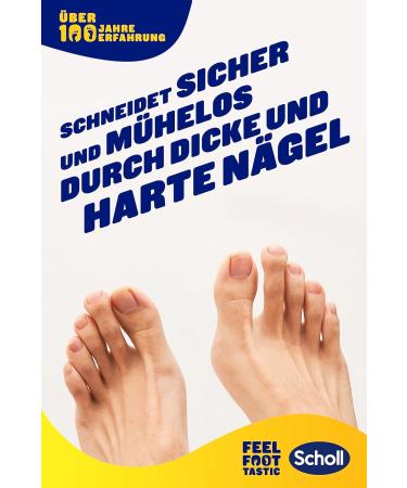 Scholl Nail Clip - Effortless Foot Grooming Tool for Hard & Thick Nails - Durable Lever System - Perfect for Well-Groomed Feet - Buy Online on GoSupps.com