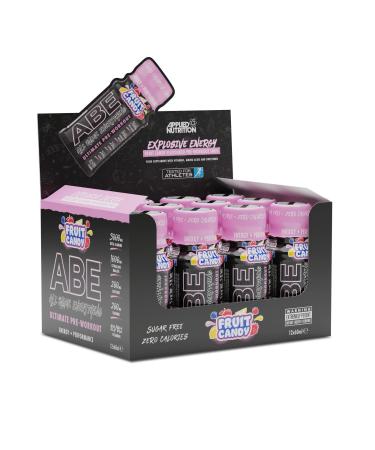 Applied Nutrition ABE Pre Workout Shot - All Black Everything Pre Workout Energy Shots Physical Performance with Citrulline Beta Alanine Caffeine (Box 12 Units x 60ml) (Fruit Candy) - Buy Online on GoSupps.com