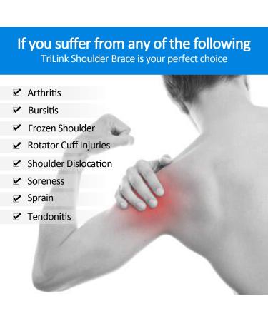 Adjustable Shoulder Support Brace for Rotator Cuff Pain Relief - Neoprene Compression Sleeve for Left Shoulder with Hot/Cold Pad Compatibility - Buy Online on GoSupps.com