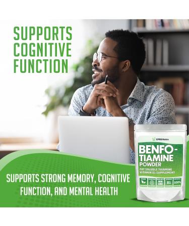 XPRS Nutra Benfotiamine Powder - Fat Soluble Thiamine Supplement for a Happy Heart - Potent Antioxidant - Vegan Friendly - 4 Ounce Pack - Buy Online on GoSupps.com