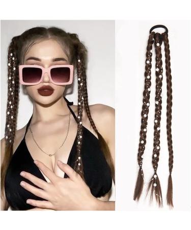 Ponytail Extensions Extensions with Rubber Band Cute Braid Ponytail Hair Long Braid Ponytail Extensions Synthetic Braids Hair pieces Hair Accessories for Women Kids Girls for Women(Color:005) 1 PC 005 - Buy Online on GoSupps.com