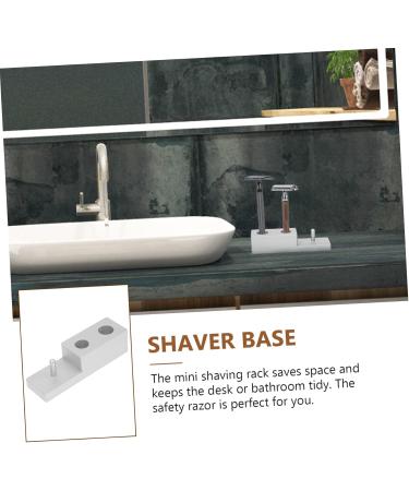 Beavorty 3-Piece Razor Base Set | Shaving Accessories for Men | Stable Triple Bracket Shaver Holder - Buy Online on GoSupps.com