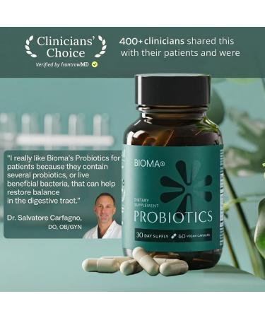 BIOMA Probiotics - Digestive Health Probiotic - Gut Support for Men & Women with Xylooligosaccharides Tributyrin & Bifidobacterium - Vegan & Gluten Free - 60 Delayed-Release Capsules (30-Day Supply) - Buy Online on GoSupps.com