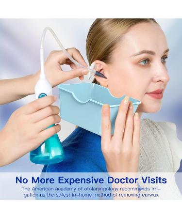 Ear Wax Removal Tool Kit - 30 Nozzles Manual Ear Irrigation Cleaner for Adults & Kids - Effective Ear Cleaning System (Blue - Buy Online on GoSupps.com