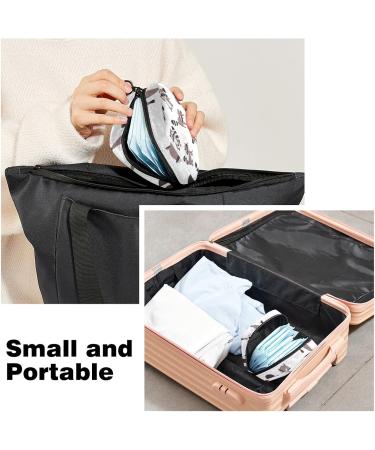 Raccoon Pattern Menstrual Cup & Sanitary Napkin Storage Bag - Portable Period Kit Pouch | Color 5 - Buy Online on GoSupps.com