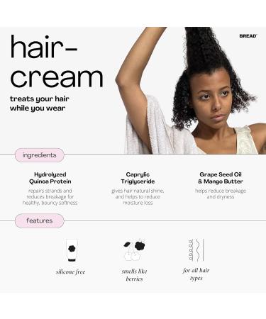 Bread Beauty Elastic Bounce Leave-in Conditioning Styler & Curl Cream | Best Hair Care for Wavy Curly Textured Hair | Color Safe Silicone Free Cruelty-Free | 8.4 oz - International Shipping Available - Buy Online on GoSupps.com