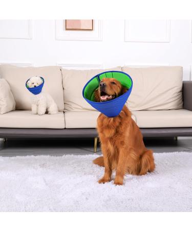 Soft Dog Cone Collar for Dogs After Surgery Elizabethan Dog Cone Alternative Breathable Dog Cones for Dogs and Cats Adjustable Dog Recovery Collar for Pets Lightweight E-Collars for Dogs (Size 9) Size 9(Neck:17.5"- 19.6") - Buy Online on GoSupps.com