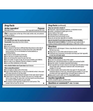 Amazon Basic Care Minoxidil Topical Solution 5% for Men - 2 Fl Oz (Pack of 6) - Hair Regrowth Treatment - Extra Strength - Buy Online on GoSupps.com