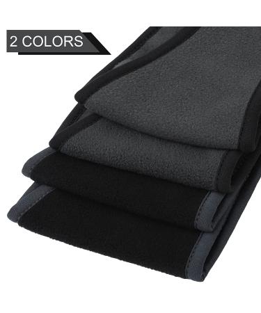 URATOT 4 Pieces Ear Warmer Headbands for Men and Women - Winter Outdoor Fitness Headbands (Black+Gray) - Buy Online on GoSupps.com