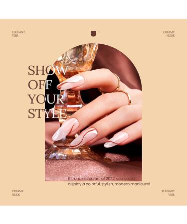 Beetles Gel Nail Polish Kit - 6 Colors Nude Set | Soak Off Nail Lamp Gel Polish Set | Natural Skin Tone Gel Manicure Kit | DIY Home Gift for Women - Buy Online on GoSupps.com