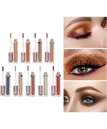 Natudeco 9Pcs 9 Colors Liquid Glitter Eyeshadow Set Lasting Waterproof Prevent Fading Liquid Eye Shadow for Dates Weddings Bars Party Masquerade - Buy Online on GoSupps.com