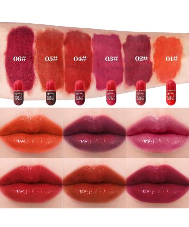 DAGEDA Lip Plumper Gloss - Long-lasting, Waterproof Lip Tint Stain for Plumping and Hydration - White Peach Shade - Buy Online on GoSupps.com
