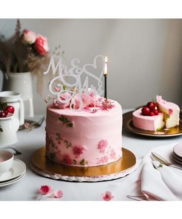 CHEERYMAGIC Glitter Mr and Mrs Cake Topper Wedding Cupcake Toppers Engagement Cake Toppers Decorations for Wedding Engagement Bridal Shower Anniversary Party Cake Decoration Supplies A4JHDGCP - Buy Online on GoSupps.com