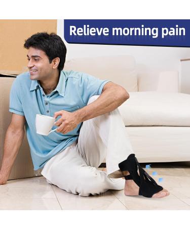Plantar Fasciitis Relief Night Splint for Women & Men | Achilles Tendonitis Support Brace for Heel Pain - Buy Online on GoSupps.com
