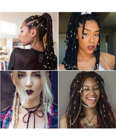 Hair Rings 110 Pieces Hair Jewellery Rings Dreadlock Accessories Hair Rings Spiral Dreadlocks Hair Braid Rings Hair Braid Rings Dreadlocks Aluminum Dread Locks Hair Beads Hair Decor - Buy Online on GoSupps.com