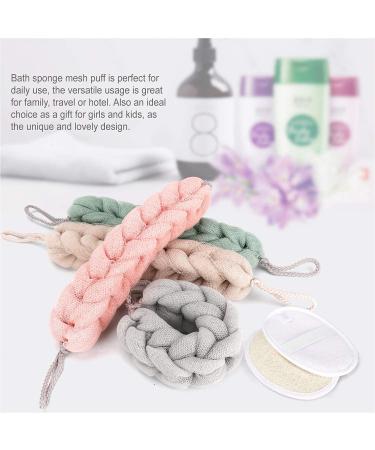 LSIWMSK 3 Pack Long Bath Loofahs | Exfoliating Back Scrubber & Body Shower Sponge Set - Buy Online on GoSupps.com