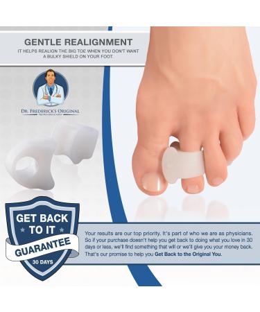 Dr. Frederick's Original Bunion Toe Spacers - Soft Gel Bunion Splint for Fast Relief - Universal Fit for Men & Women - 2 Pieces - Buy Online on GoSupps.com