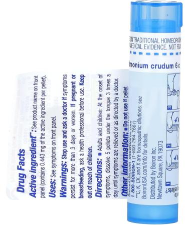 Boiron Antimonium Crudum 6C MD - 80 Pellets | Homeopathic Remedy for Health & Wellness - Shop Internationally - Buy Online on GoSupps.com