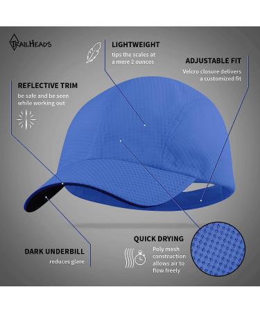TrailHeads Women's Race Day Running Cap - White/Cool Blue - One Size - Buy Online on GoSupps.com