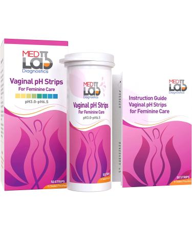 Vaginal pH Test Strips (50 ct) for BV & Yeast Infection. Feminine pH Test for Vaginal Health. Sealed Pouches - Buy Online on GoSupps.com