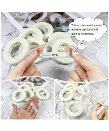 6 Rolls White Floral Tapes for Bouquet Wrapping and Crafts - Wedding Flower Adhesives - Buy Online on GoSupps.com