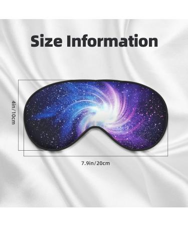 Galaxy Print Unisex Sleeping Eye Mask - Soft Comfortable Light-Blocking Black Eye Mask for Sleep | International Shipping - Buy Online on GoSupps.com