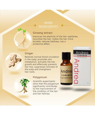 Andrea Hair Growth Essence - Stop Hair Loss & Enhance Hair Condition 20ml - Buy Online on GoSupps.com