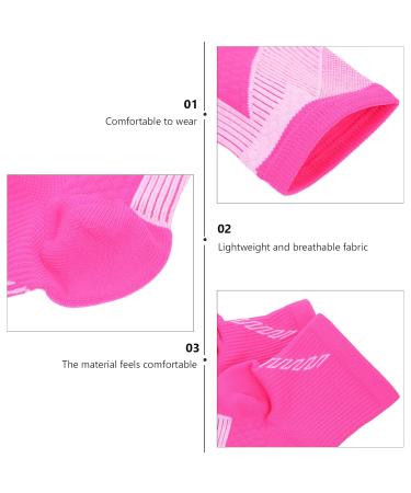 Healifty 3 Pairs Ankle Support - Sprained Ankle Sleeves & Heel Support AFO Socks | Anti-Sprain & Arch Support Braces | Pink M - International Shipping Available - Buy Online on GoSupps.com