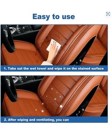 Premium Car Interior Cleaning & Polishing Towels | Leather Cleaner & Conditioners | 2-Pack Wet Wipes for Cars & Furniture - Buy Online on GoSupps.com