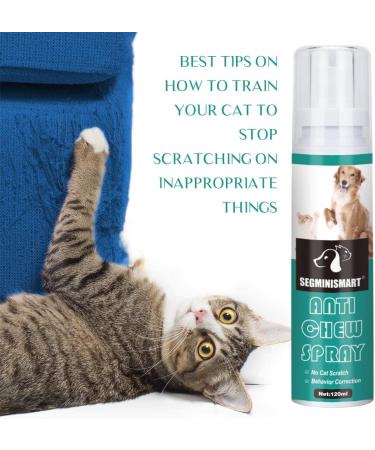 SEGMINISMART Anti-Scratch Training Spray for Cats and Dogs - Protect Plants, Furniture, Floors - Cat Deterrent - Buy Online on GoSupps.com